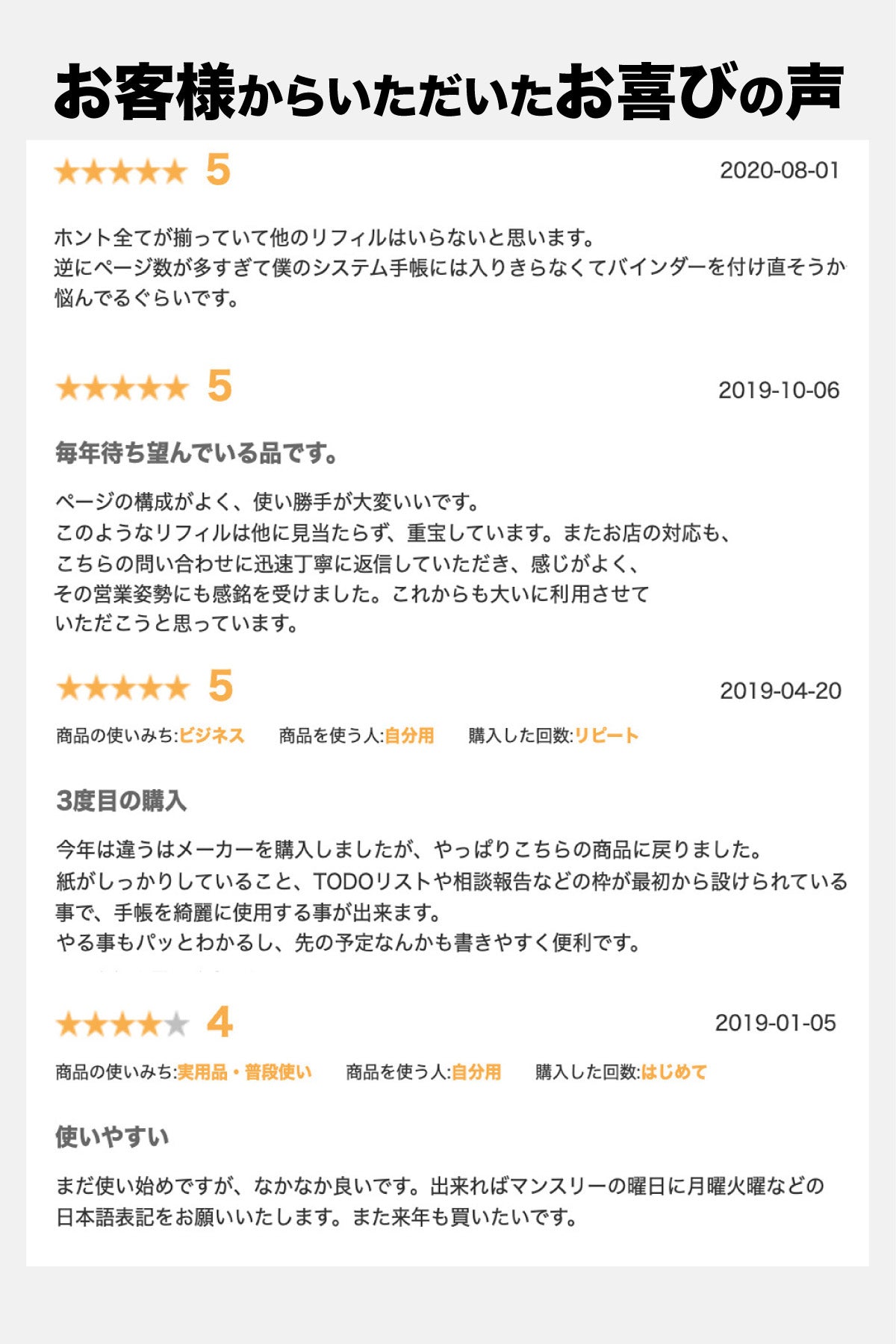 システム手帳 リフィル デイリー ＆マンスリー（A5サイズ）